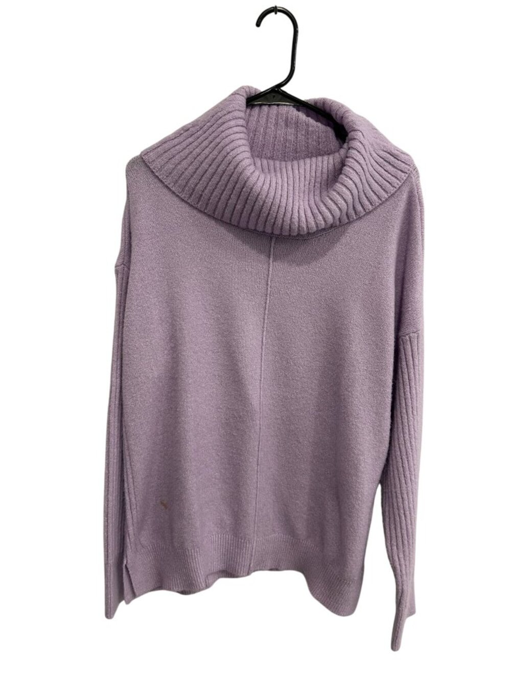 Jason Maxwell XL Lavender Ribbed Cowl Neck Pullover Sweater Cozycore Soft Girl